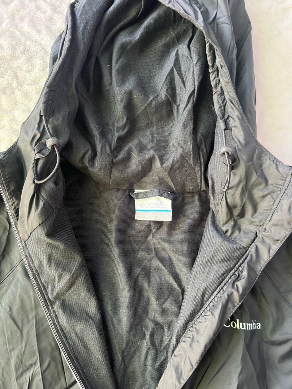 Columbia Women's Black Switchback ll Lined Long Rain Jacket | Size M - Picture 6 of 14